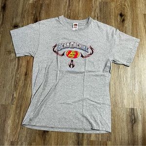 Jelly Belly gray short sleeve t shirt bean machine size L